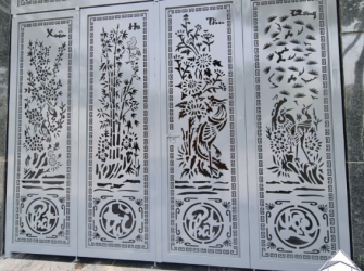 Cắt hoa văn CNC cửa khung thép: các kiểu hoa văn hiện đại, dễ thi công và bền ngoài trời